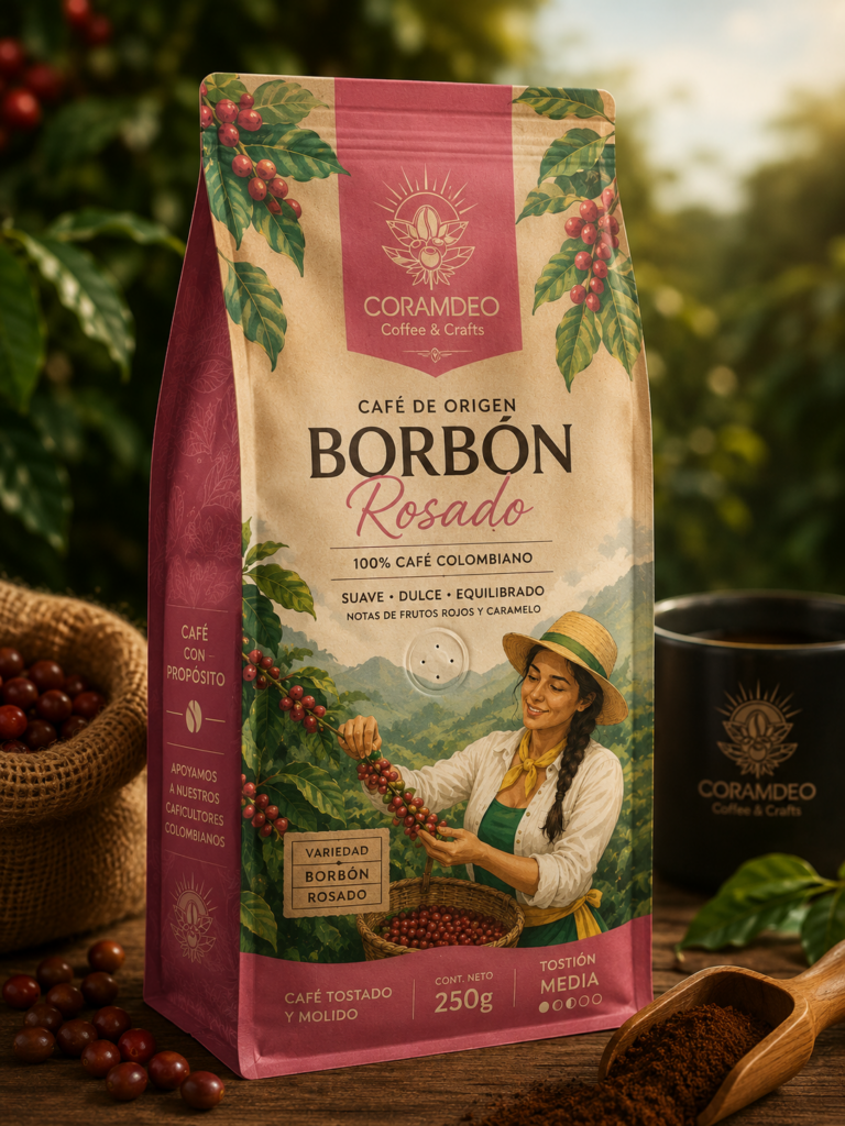 Café Borbón Rosado CORAMDEO Coffee & Crafts
