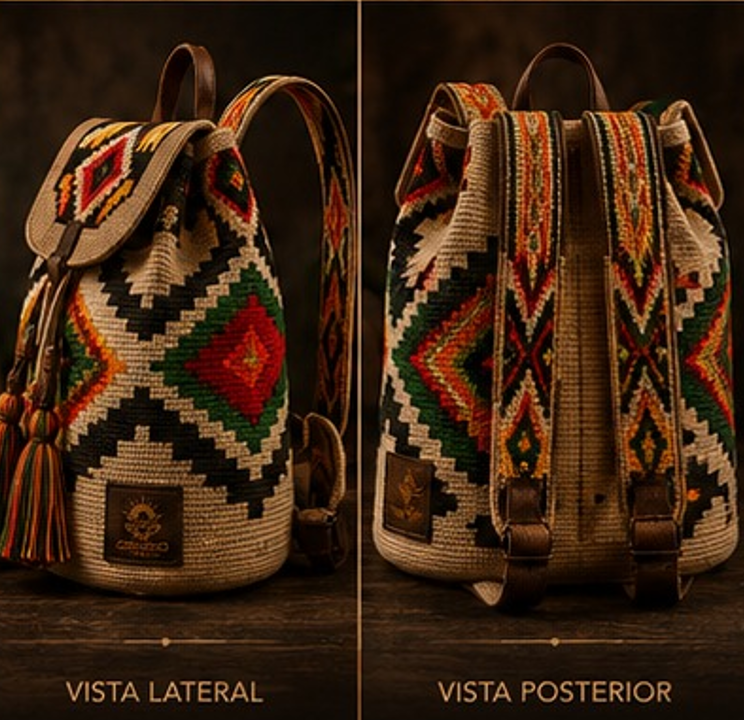Bolsa Artesanal CORAMDEO – Hecha a Mano con Detalles Únicos - Imagen 2