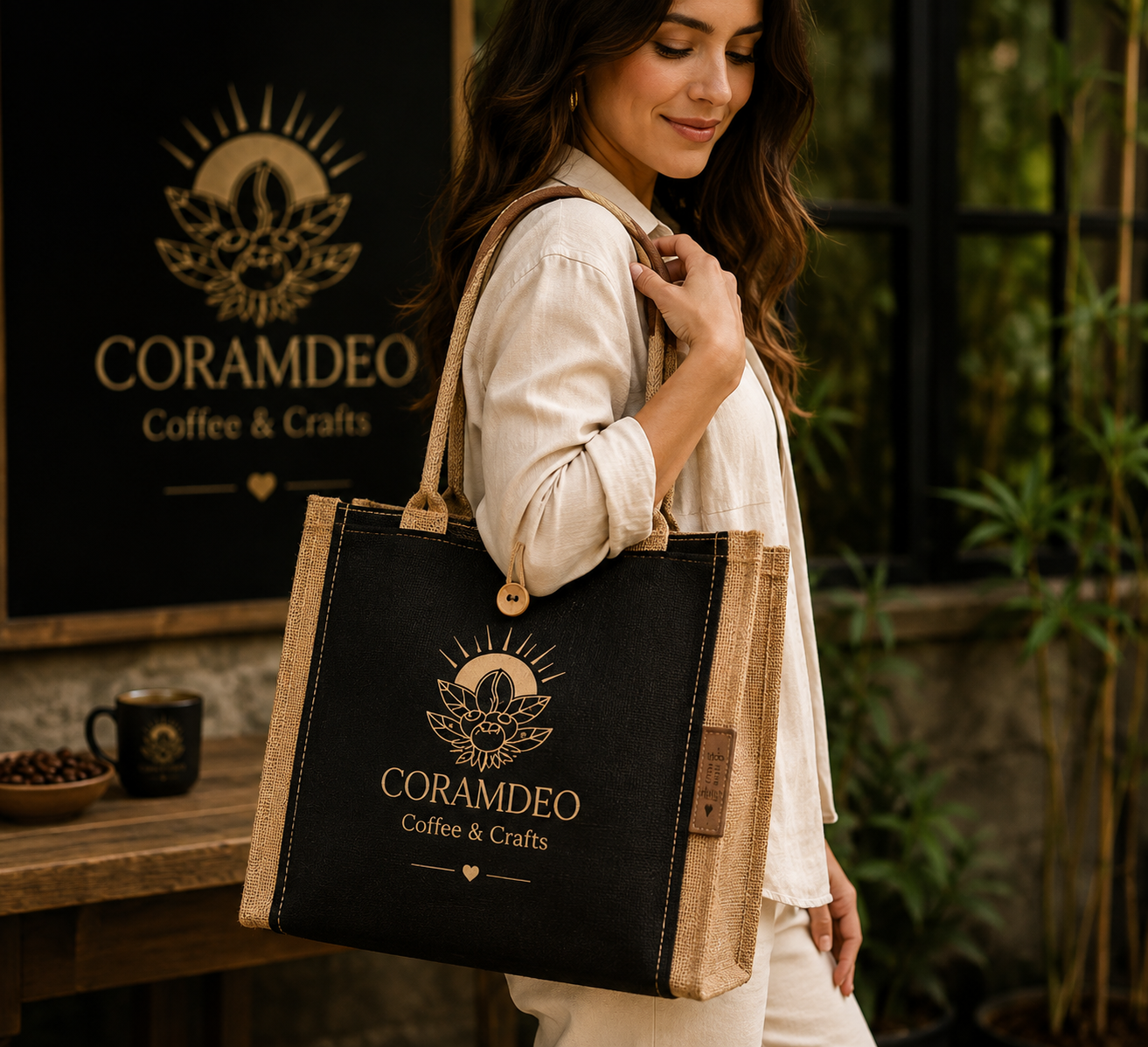 Bolsa Artesanal CORAMDEO – Hecha a Mano con Detalles Únicos